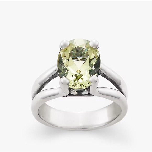 James Avery Green Prasiolite Gemstone Ring SIZE 7 - Picture 3 of 12